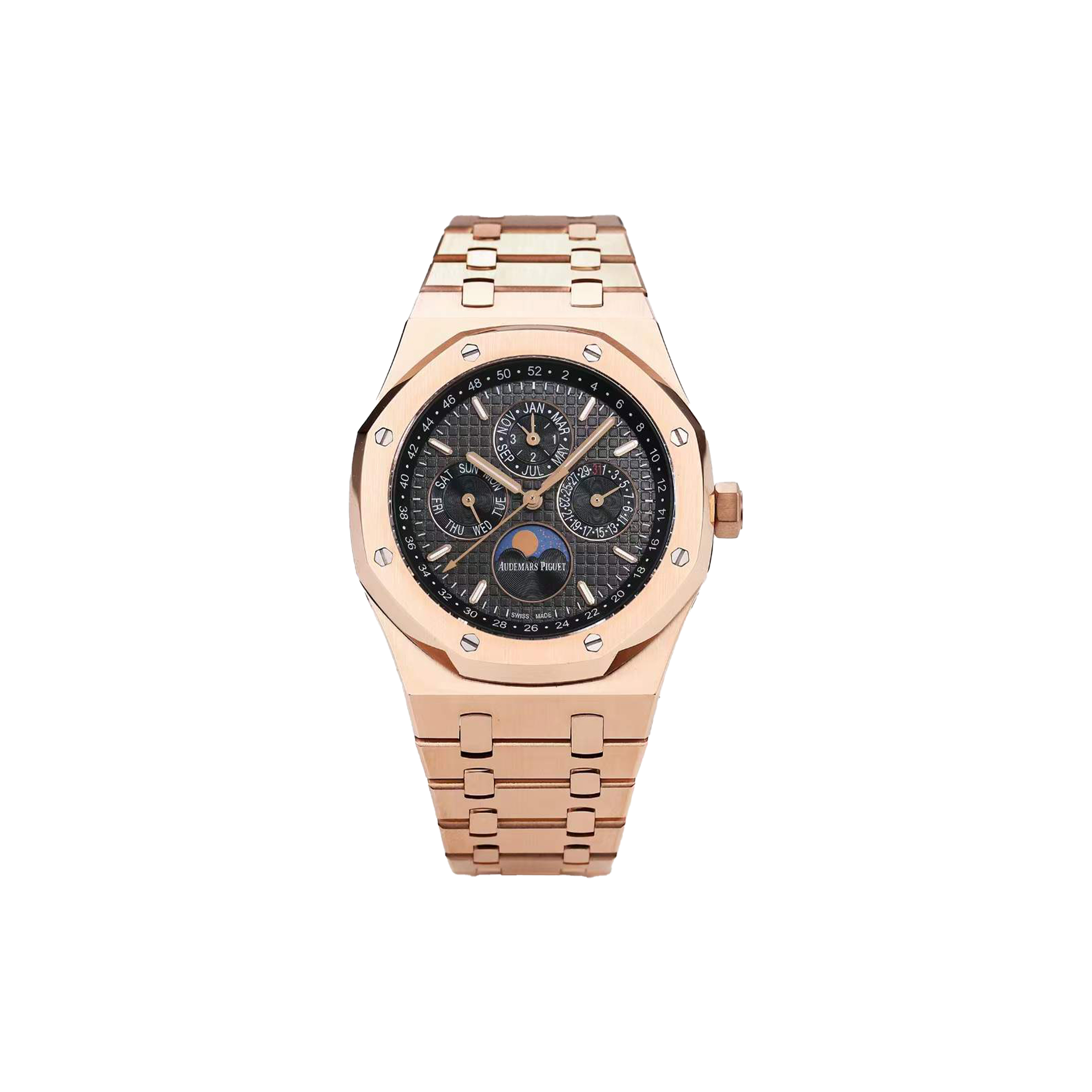 AUDEMARS PIGUET ROYAL OAK PERPETUAL CALENDAR ROSE GOLD AUTOMATIC 26574OR.OO.1220OR.02